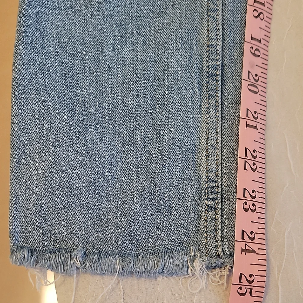 Zara Blue Skinny Jeans with Distressed Details Size 0 - Picture 6 of 10